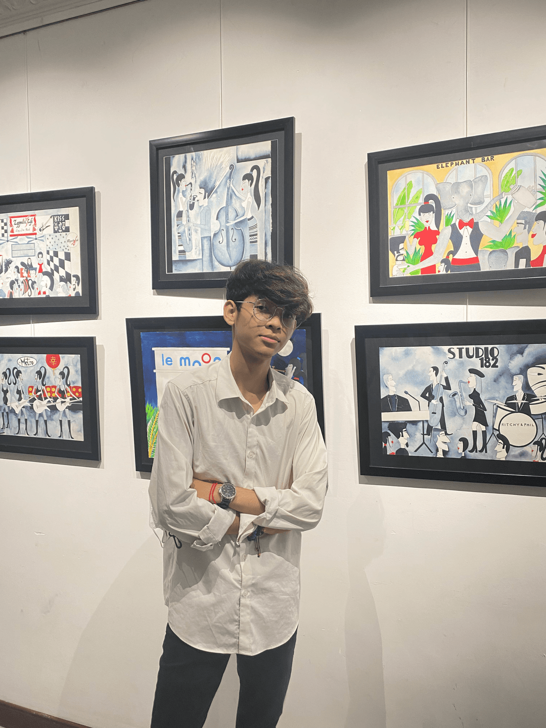 Portrait of Raksmey, developer and visual artist.